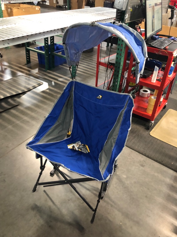 Photo 5 of ***USED - WORN***
GCI Outdoor Rocker Camping Chair Sunshade Rocker Royal Blue