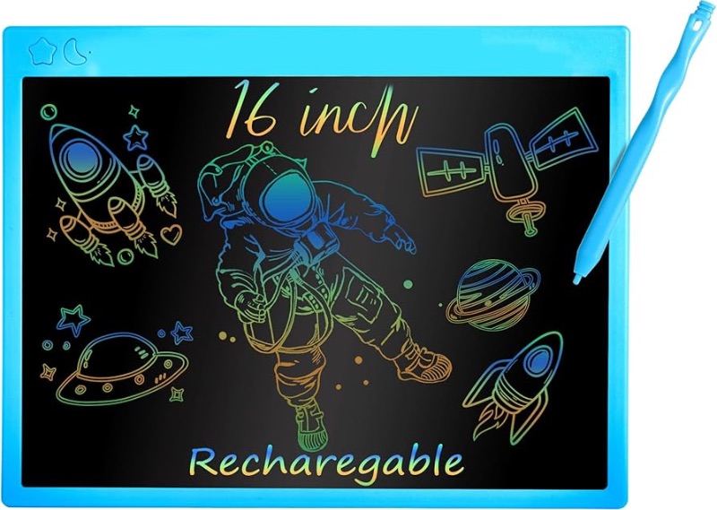 Photo 1 of ***FACTORY SEALED*** 16 Inch Rechargeable LCD Writing Tablet, Erasable & Colorful Doodle Board with Eye-Protecting Large Screen, Educational Learning Toys for 3 4 5 6 7 Year Old Kids, Drawing Tablet Gift for Boys Girls