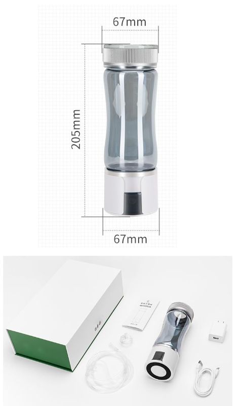 Photo 4 of (READ FULL POST) 3 in 1 Hydrogen Water Bottle, Portable Hydrogen Water Ionizer Machine Generator Rechargeable,Hydrogen Rich Water Glass Health Cup for Home Travel Sports, 65828781