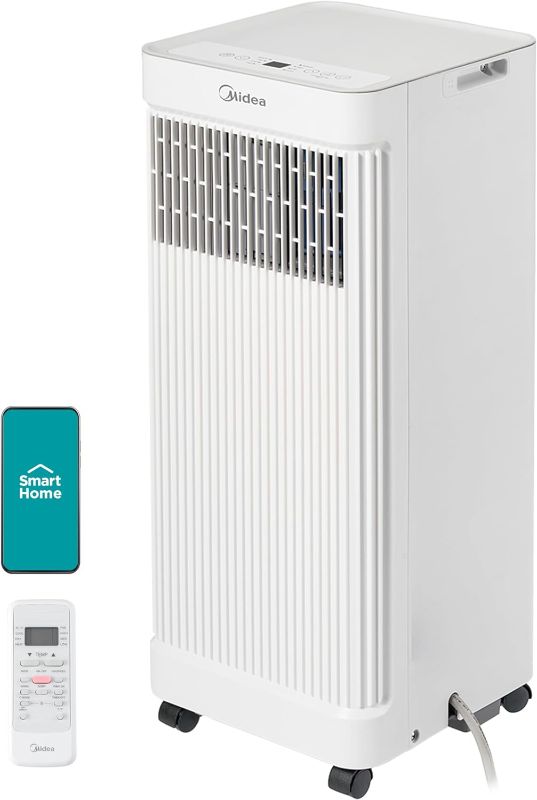 Photo 1 of (READ FULL POST) Midea 10,000 BTU ASHRAE (7,100 BTU SACC) Portable Air Conditioner Smart Control, Cools up to 300 Sq. Ft., with Dehumidifier & Fan mode, Easy- to-use Remote Control & Window Installation Kit Included
