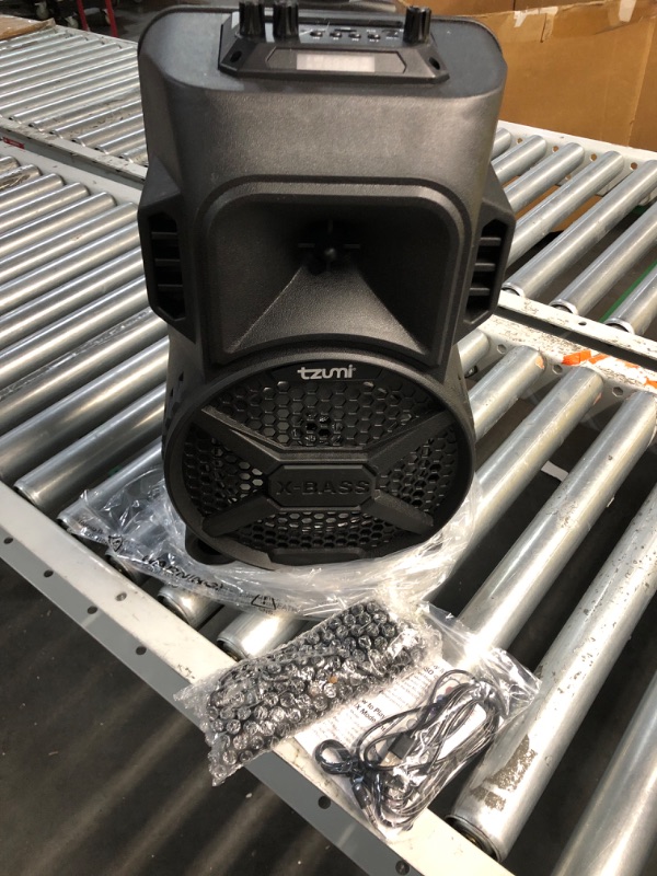 Photo 2 of **NONREFUNDABLE**FOR PARTS OR REPAIR**SEE NOITES**
Tzumi Remote-Controlled Mega Bass LED Bluetooth Jobsite Speaker