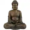 Photo 1 of 12 in. Japanese Meditating Buddha Decorative Statue
