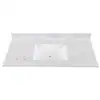 Photo 1 of 
Home Decorators Collection
49 in. W x 22 in. D Engineered Stone Composite White Rectangular Single Sink Vanity Top in Pulsar