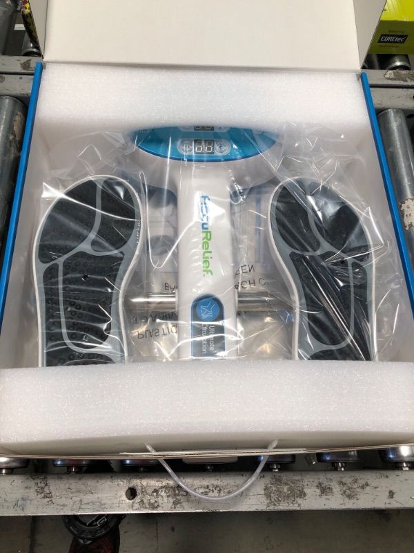 Photo 2 of AccuRelief Ultimate Foot Circulator with Remote - EMS Muscle Stimulator - for Pain Relief, Increase Blood Circulation and to Reduce Swelling Legs and Feet,Multicolor,ACRL-5500
