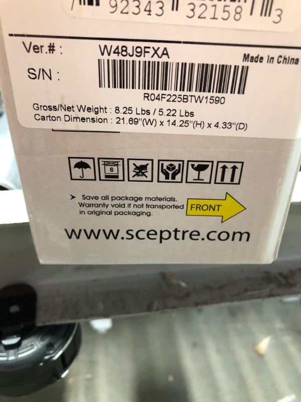 Photo 1 of Sceptre 22 Inch LED Monitor 1080p 75Hz 99% sRGB Build-in Speakers HDMI x2 VGA, Machine Black
