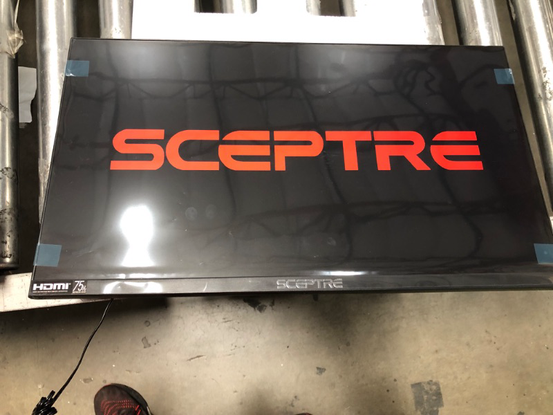 Photo 2 of Sceptre 22 Inch LED Monitor 1080p 75Hz 99% sRGB Build-in Speakers HDMI x2 VGA, Machine Black
