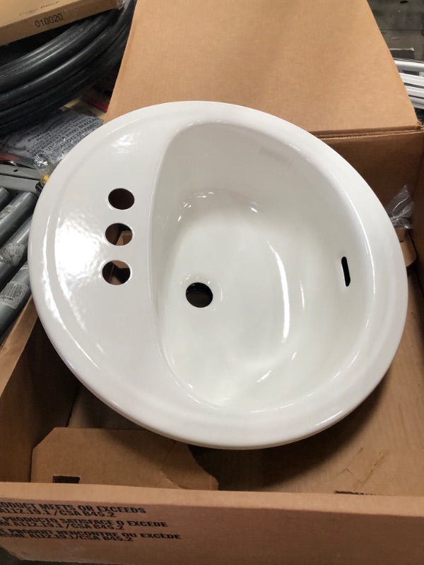 Photo 2 of Bootz Industries
Laurel Round Drop-In Bathroom Sink in White