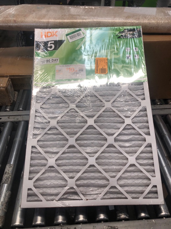 Photo 2 of 20 in. x 30 in. x 1 in. Standard Pleated Furnace Air Filter FPR 5, MERV 8 (3-Pack)
