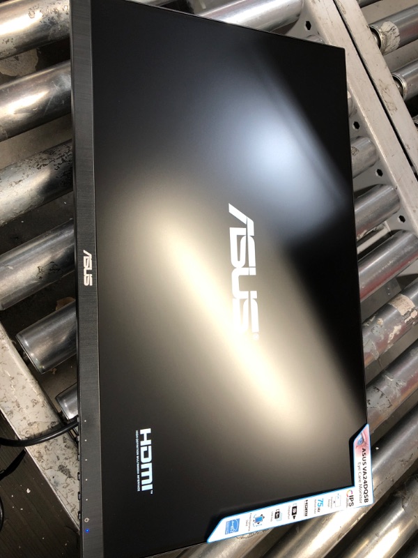 Photo 2 of ASUS 23.8”1080P Monitor(VA24DQSB)-Full HD,IPS,75Hz,Speakers Adaptive-Sync Low Blue Light Flicker Free VESA Mountable Frameless, HDMI DisplayPort, VGA, USB hub Height Adjustable, BLACK,12.8"x21.3"x2.1" 23.8" IPS FHD 75Hz Height Adjustable