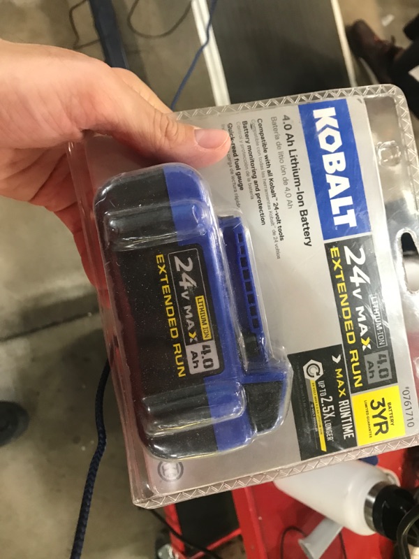 Photo 2 of Kobalt 24-volt Max 4-Amp-Hours Lithium Power Tool Battery KB 424-03