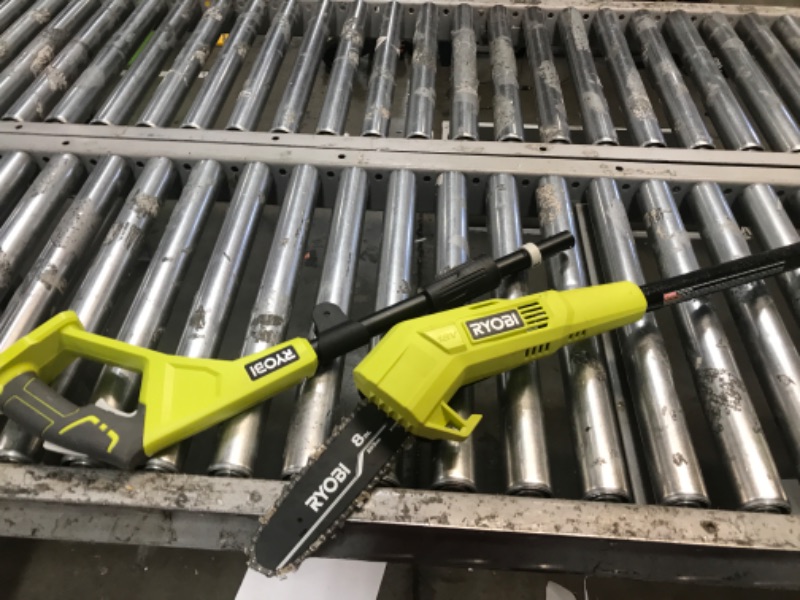 Photo 2 of **BATTERY AND CHARGER NOT INCLUDED**  RYOBI ONE+ 18V 8 in. Cordless Battery Pole Saw with 1.3 Ah Battery and Charger