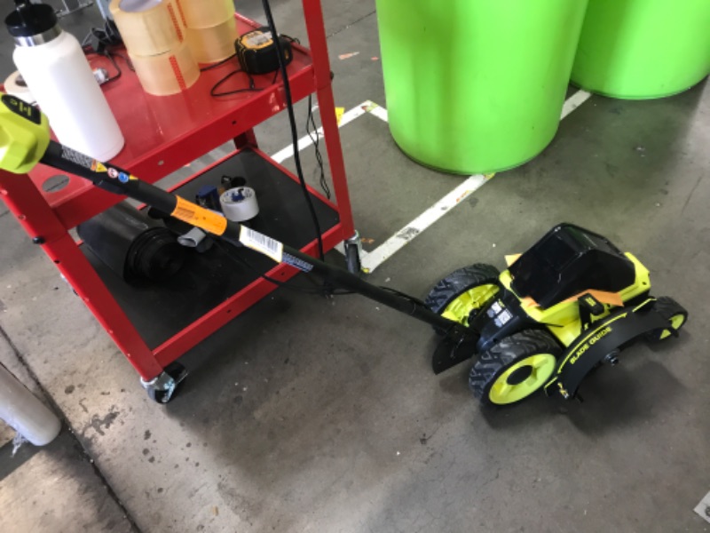 Photo 1 of **BATTERY AND CHARGER NOT INCLUDED**  RYOBI - 40V HP Brushless 9 in. Cordless Edger with 4.0 Ah Battery and Charger - RY40760VNM