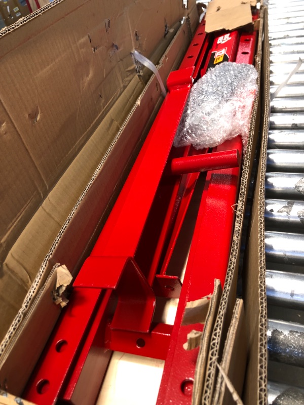 Photo 2 of BIG RED T51201 Torin Steel H-Frame Hydraulic Garage/Shop Floor Press with Stamping Plates, 12 Ton (24,000 lb) Capacity, Red 12 Ton (24,000 LBs)