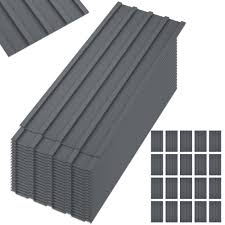 Photo 1 of *SEE NOTES* 12 Pcs Galvanized Metal Roof Panels Hardware Roofing Sheets, Gray 36x68in
