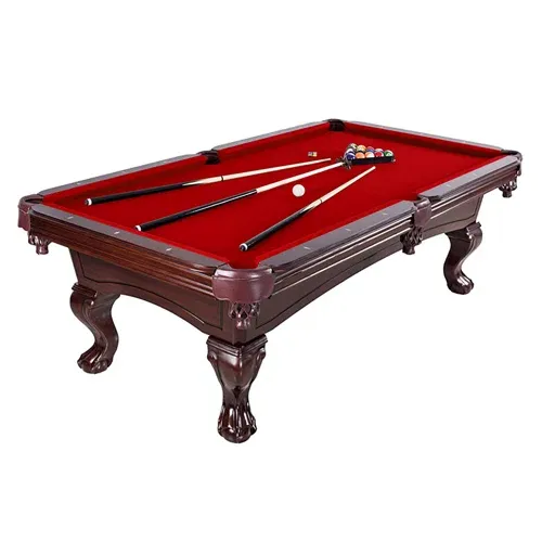 Photo 1 of **ONLY BOX 1/2**  Maple Augusta Pool Table - Mahogany Finish with Felt