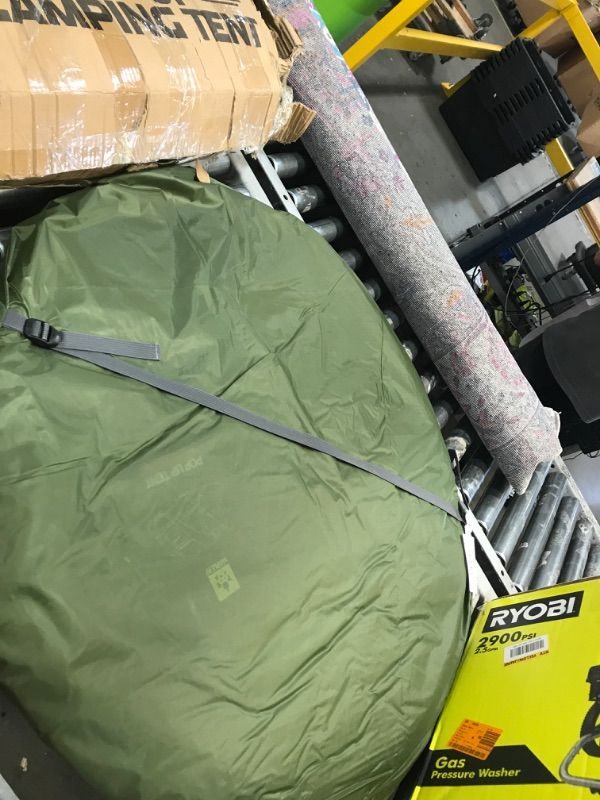 Photo 1 of 4 Person Pop Up Tent for Camping - Lightweight & Portable, Easy Quick Set-Up, 2 Doors, Lantern Hook, Storage Pockets, Carry Bag for Outdoor Hiking, Travel