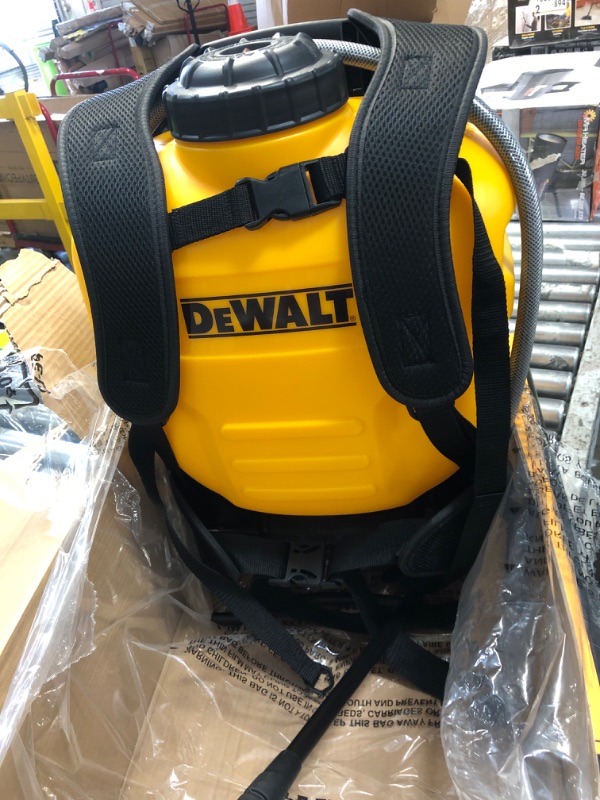 Photo 1 of DEWALT Internal Piston Pump Backpack Sprayer, 4 Gallon