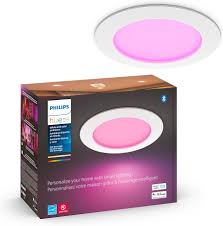 Photo 1 of *missing parts* Philips Hue Slim 6" Downlight, White and Color LED Smart Light (Bluetooth Compatible), Voice Control with Alexa, Apple HomeKit & Google Assistant, 1-Pack 6-inch Canless/Slim White & Color Ambiance 1 Count (Pack of 1)