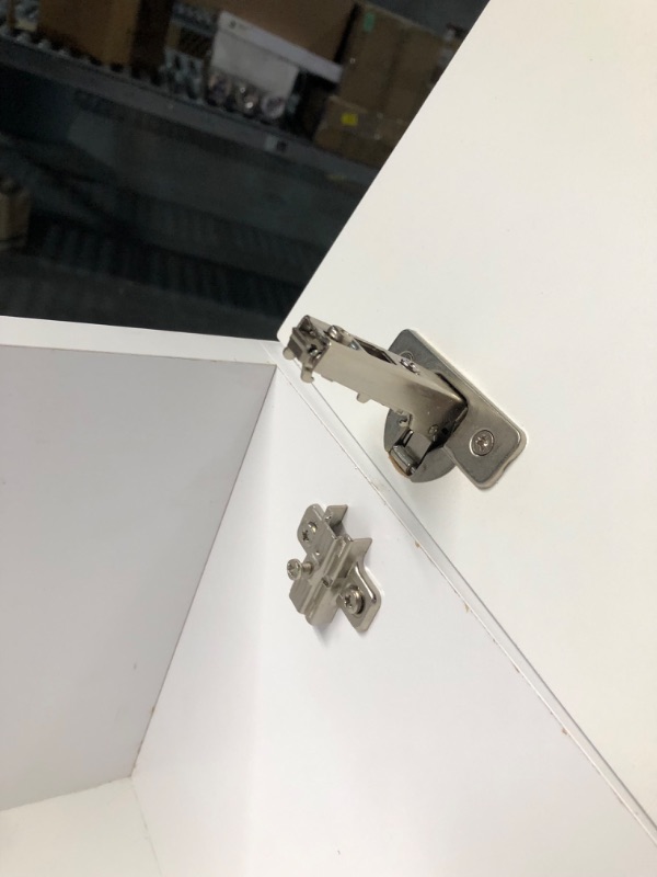 Photo 1 of ***DAMAGED - HINGE BROKEN - SEE PICTURES - MISSING HARDWARE***
Hampton Bay Designer Series Melvern Assembled 18x30x12 in. Wall Kitchen Cabinet in White

