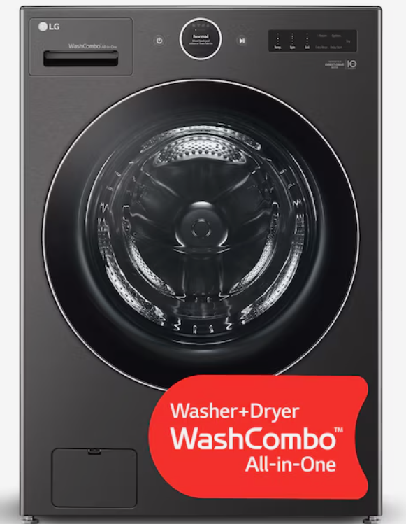 Photo 1 of LG TurboWash360 5-cu ft Capacity Black Steel Ventless All-in-One Washer/Dryer Combo with Steam Cycle ENERGY STAR
