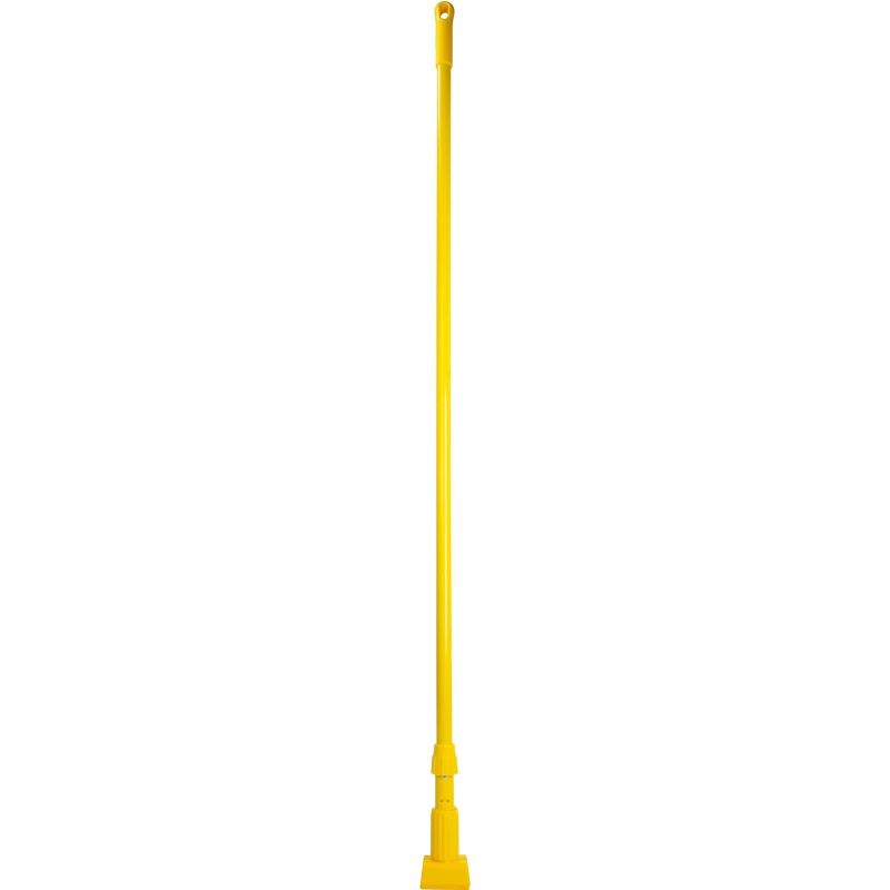 Photo 1 of SPARTA 369475EC04 Fiberglass Mop Handle, Jaw Style Mop With Swivel Hang Up Cap For Cleaning, Commercial, Residential, 60 Inches, Yellow
