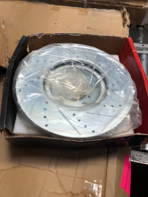 Photo 1 of A-Premium 12.99 inch(330 mm) Rear Drilled and Slotted Disc Brake Rotors