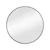 Photo 1 of 
Glacier Bay
28 in. W x 28 in. H Round Aluminum Framed Wall Bathroom Vanity Mirror in Black (Screws Not Included)