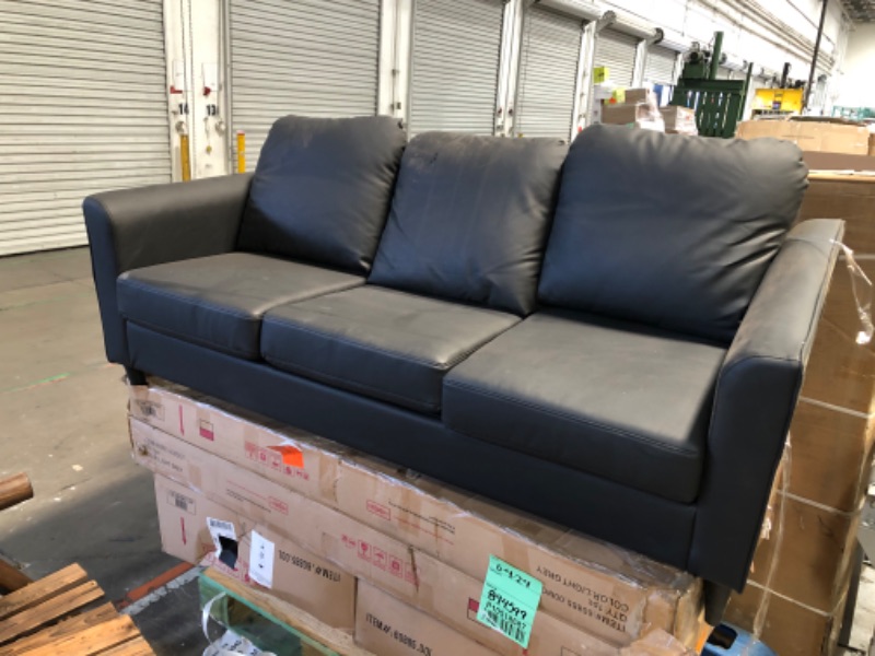 Photo 2 of Brookside
73 in. Flared Arm 3-Seater Removable Cushions Sofa in Black