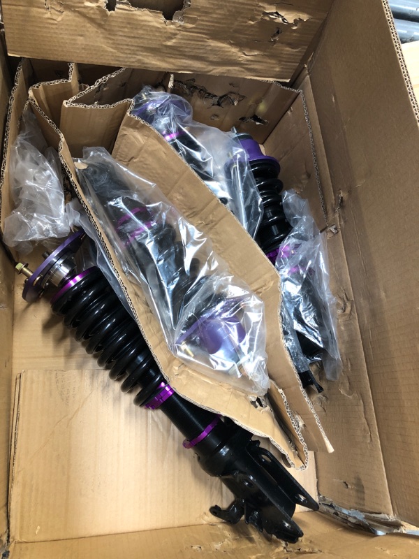 Photo 2 of Coilover Struts Spring Shocks Adjustable Height Coilovers Suspension Struts Coil Spring Shocks and Struts Full Set Kits ECCPP Fit for 2002 2003 2004 2005 2006 for Acura RSX - Purple