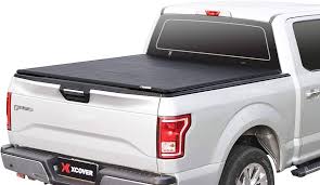 Photo 1 of Xcover Soft Locking Roll Up Truck Bed Tonneau Cover, Compatible with 2004-2014 Ford F150, 2006-2014 Lincoln Mark LT Pickup 5.5 Ft Styleside Bed