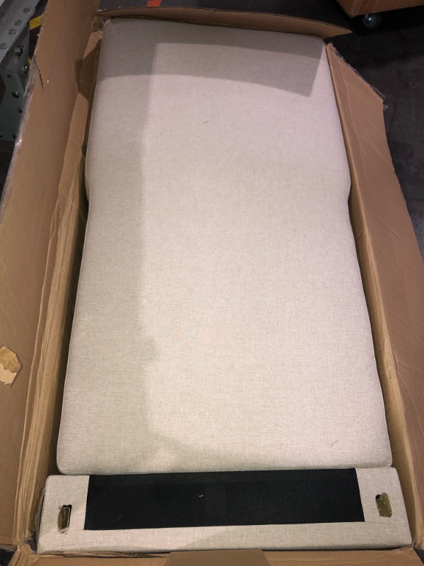 Photo 1 of (BOX 1 OF 3) (NON-REFUNDABLE) Antetek Reversible Sleeper Sectional Sofa with Pull-Out Bed, Comfy Tufted L-Shaped Sectional Sofa Couch Bed with Storage Chaise Side Pocket, Furniture Set for Living Room, Small Space, Beige