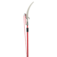 Photo 1 of *MISSING HARDWARE* 1 Pc Corona Red 1 In. Cutting Capacity 14 Ft. Fiberglass Compound Pole Tree Pruner
