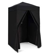 Photo 1 of 4 ft. x 4 ft. Pop Up Privacy Tent Foldable Outdoor Portable Dressing Changing Room Shelter, Black
