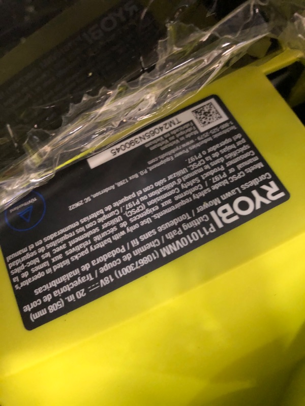 Photo 4 of [READ NOTES]
 ONE+ 18V HP Brushless Whisper Series 20" Self-Propelled Multi-Blade Walk Behind Mower - (4) 4.0 Batteries & (2) Chargers