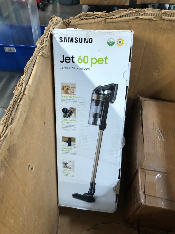 Photo 6 of (READ FULL POST) SAMSUNG Jet 75 Pet Cordless Stick Vacuum Cleaner, Lightweight w/ Turbo Brush, Mini Motorized Tool, Removable Battery, Powerful Cleaning for Hardwood Floors, Carpets, Area Rugs, VS20T7512N7/AA, Silver
