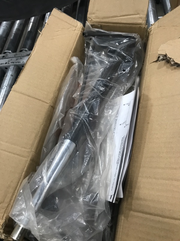 Photo 1 of actory Direct Partners 11024-BK Replacement Standard Swivel Glide Table Legs for Activity Tables, Adjustable Height 19-30", Includes Legs and Hardware ONLY