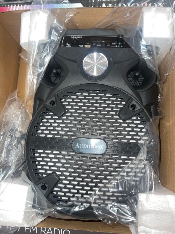 Photo 2 of AUDIOBOX ABX-82S Portable 8" PA Speaker with Stand, WaveSync™ Technology, Bluetooth, LED Lights, 1100W - includes Microphone & USB Cable