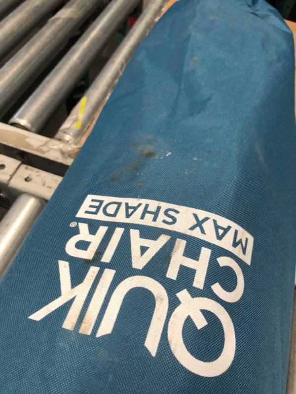 Photo 1 of ***USED - DIRTY - NO PACKAGING***
Quik Shade Max Shade High and Wide Folding Camp Tilt UV Sun Protection Canopy Chair Blue Chair