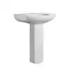 Photo 1 of 2 boxes 
Swiss Madison
Modern White Ceramic Rectangular Chateau Pedestal Bathroom Vessel Sink with Round Single Faucet Hole