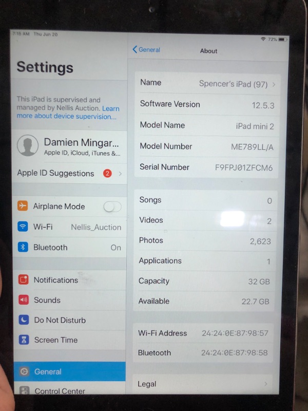 Photo 2 of Apple iPad Mini 2 32GB with Retina Display Wi-Fi Tablet 