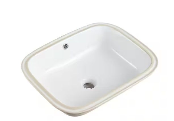 Photo 1 of Glacier Bay
19.5 in. Rectangular Vitreous China Bathroom Sink in Whit