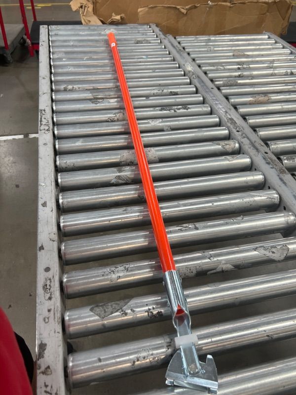 Photo 2 of 362113EC24 - Fiberglass Dust Mop Handle with Clip-On Connector 60" - Orange
