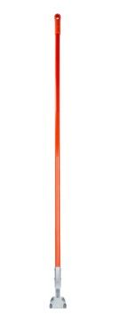 Photo 1 of 362113EC24 - Fiberglass Dust Mop Handle with Clip-On Connector 60" - Orange
