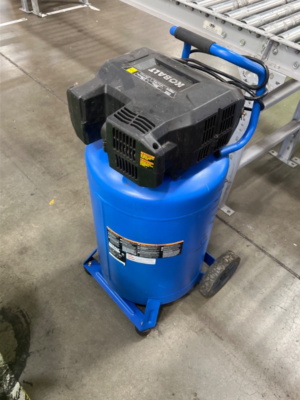 Photo 3 of **NONREFUNDABLE**FOR PARTS OR REPAIR**SEE NOTES**
Kobalt 20-Gallon Portable Electric 175 PSI Vertical Air Compressor
