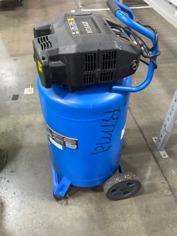 Photo 2 of **NONREFUNDABLE**FOR PARTS OR REPAIR**SEE NOTES**
Kobalt 20-Gallon Portable Electric 175 PSI Vertical Air Compressor
