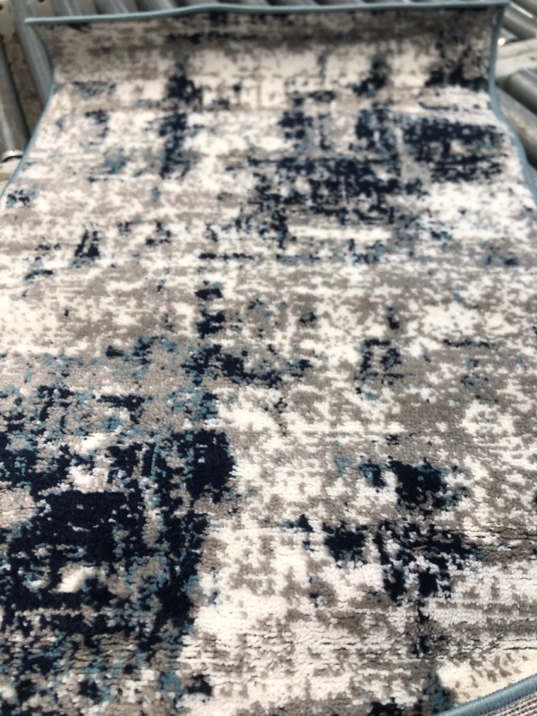 Photo 2 of (see all images)Rugshop Distressed Abstract Area Rug 2' x 3' Blue
