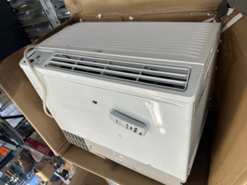 Photo 2 of **SEE NOTES**
LG 7,800 BTU Through the Wall Air Conditioner, 115V, AC Wall Unit for Rooms up to 330 Sq. Ft., Perfect for Bedroom or Office, Wall Mounted AC Unit with Remote and 3 Cool & Fan Speeds, White 8000 BTU Cool Only 115V