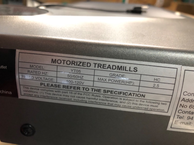 Photo 8 of ***USED - POWERS ON, BUT NO BATTERIES FOR REMOTE - UNABLE TO TEST FURTHER***
THERUN Walking Pad Treadmill Under Desk, Portable Mini Treadmill for Home/Office, Walking Pad Treadmill 2.5HP, Walking Jogging Machine with 265 lbs Weight Capacity Remote Control