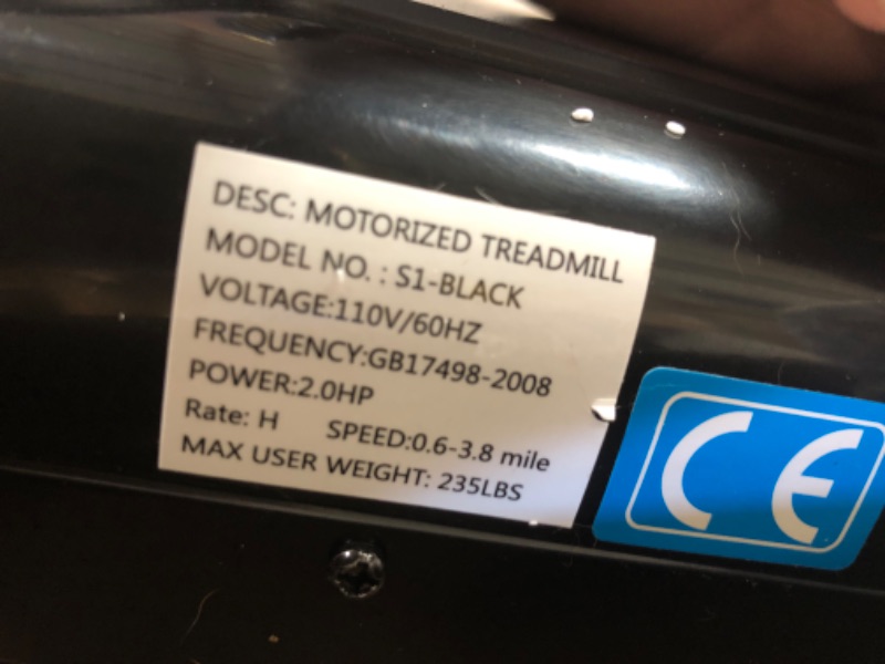 Photo 6 of ***USED - POWERS ON - UNABLE TO TEST FURTHER***
Walking Pad Treadmill, 2 in 1 Under Desk Treadmill for Home, Portable Desk treadmill, Remote Control & LED Display, 2.5 HP Lightweight Mini Treadmill