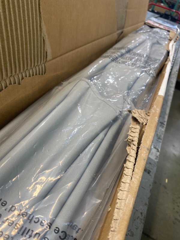 Photo 1 of **SEE NOTES** Origin 21 11-ft Aluminum Gray Auto-tilt Market Patio Umbrella
